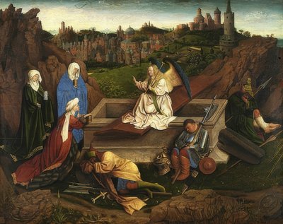 Le tre Marie al sepolcro di Cristo da Jan van Eyck
