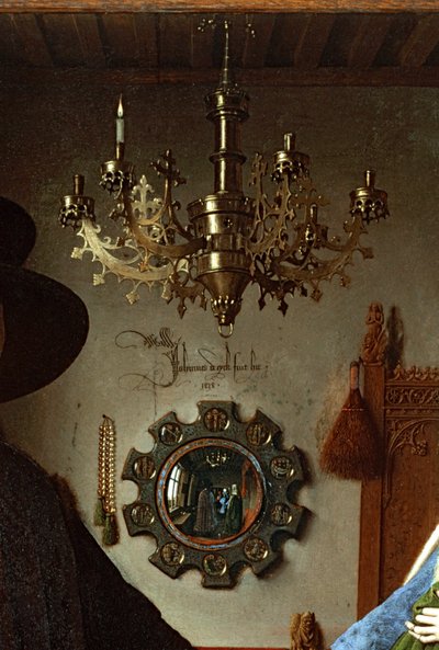 Ritratto di Giovanni Arnolfini e di sua moglie, già noto come "Nozze Arnolfini". da Jan van Eyck