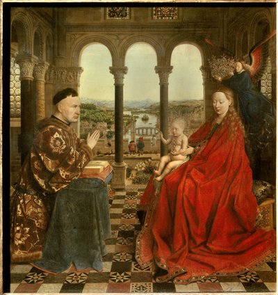 La Vergine del Cancelliere Rolin da Jan van Eyck