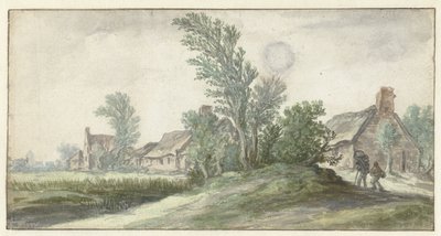 Veduta di un villaggio da Jan van Goyen (possibly)