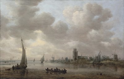 Una veduta della Maas con Dordrecht al di là da Jan van Goyen