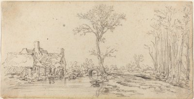 Cottage vicino a un Fiume da Jan van Goyen