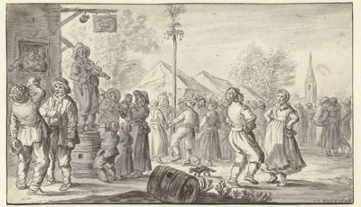 Festa del villaggio da Jan van Goyen
