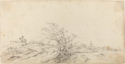 Cavaliere tra le dune da Jan van Goyen
