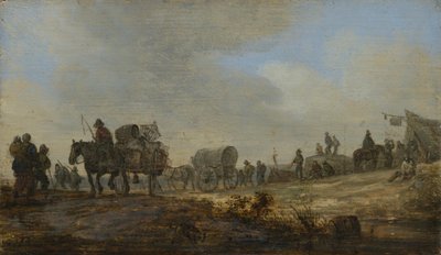 Paesaggio con carri contadini da Jan van Goyen