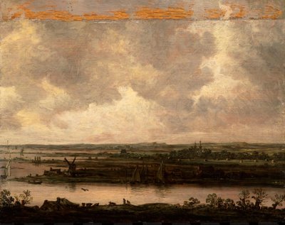 Veduta Panoramica del Fiume Spaarne e del Haarlemmermeer da Jan van Goyen