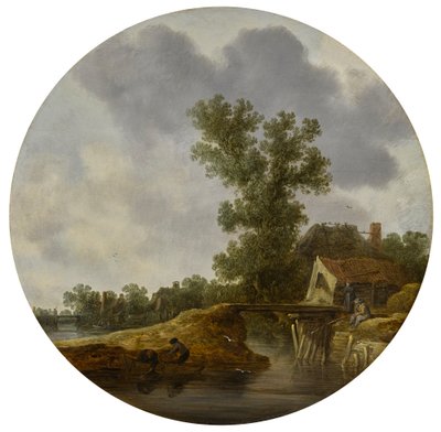 Paesaggio fluviale (circolare) da Jan van Goyen