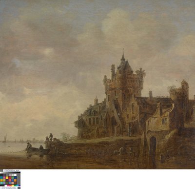 Paesaggio fluviale con castello da Jan van Goyen
