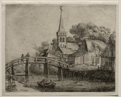 Il ponte di legno da Jan van Goyen