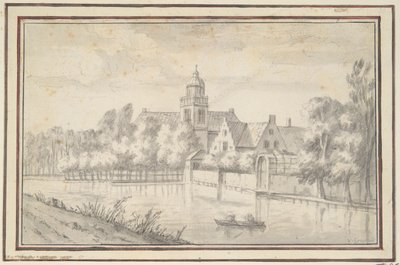Veduta del Castello e della Casa sul Fiume da Jan van Goyen