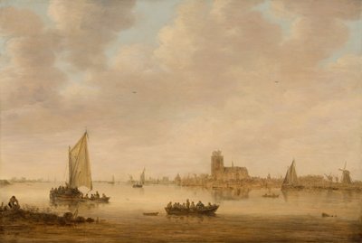 Veduta di Dordrecht dal Dordtse Kil, 1644 da Jan van Goyen
