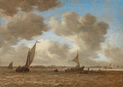 Vista di un polder Haarlemmermeer increspato da Jan van Goyen