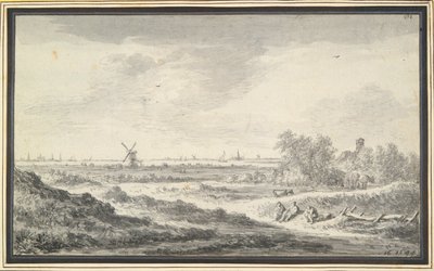 Veduta di un fiume con dune in primo piano da Jan van Goyen