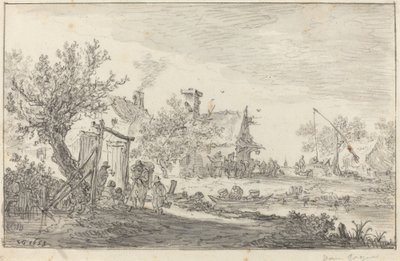 Locanda di strada da Jan van Goyen