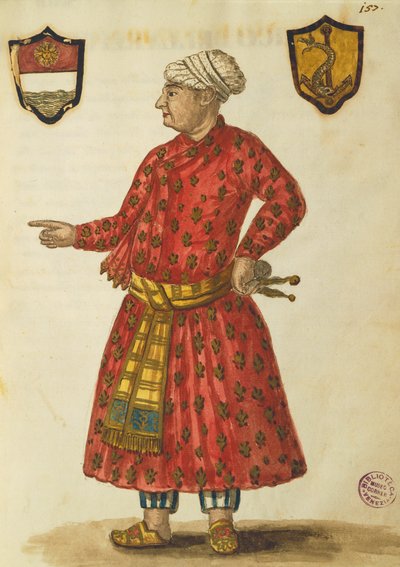 Antonio Manunzio nella regione Mughal da Jan van Grevenbroeck