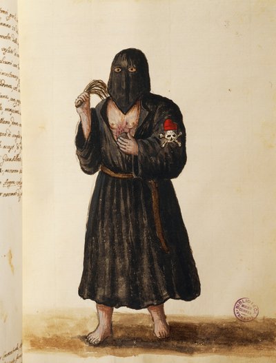Confraternita dei Penitenti, che accompagna il corteo funebre dei cittadini importanti alla Basilica di San Marco a Venezia, Volume II, f 89 da Jan van Grevenbroeck