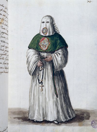Confraternita del suffragio di Cristo, fondata nella Chiesa di San Giovanni in Oleo a Venezia, amalgamata con la Confraternita di San Rocco a Roma nel 1621, Volume II f 72, di Giovanni di Grevembroch da Jan van Grevenbroeck