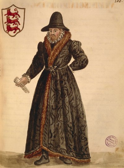 Ambasciatore inglese, da Gli Abiti de Veneziani, libro illustrato di costumi da Jan van Grevenbroeck