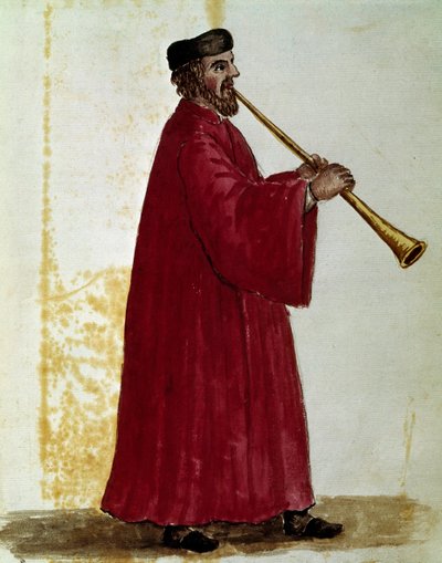 Suonatore di flauto da Jan van Grevenbroeck