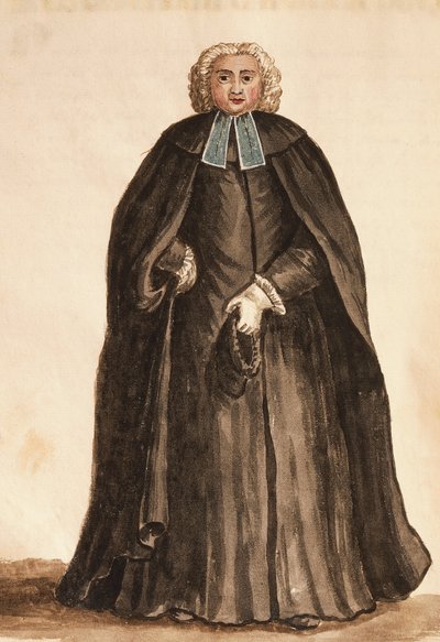 Maestro della Cappella del Doge, da I costumi dei Veneziani da Jan van Grevenbroeck