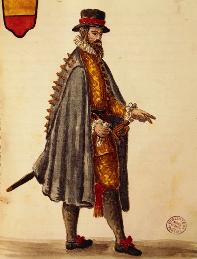Ambasciatore napoletano, Gli Abiti de Veneziani, da libro illustrato di costumi da Jan van Grevenbroeck