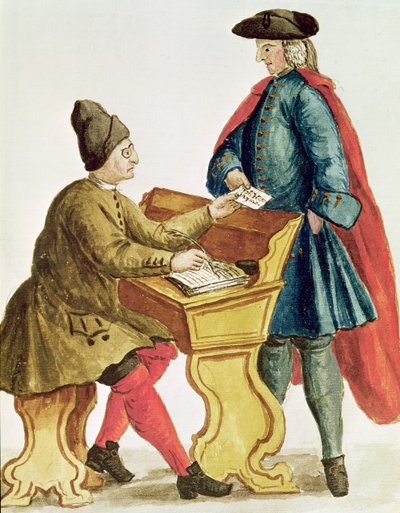 Giocando alla lotteria veneziana da Jan van Grevenbroeck
