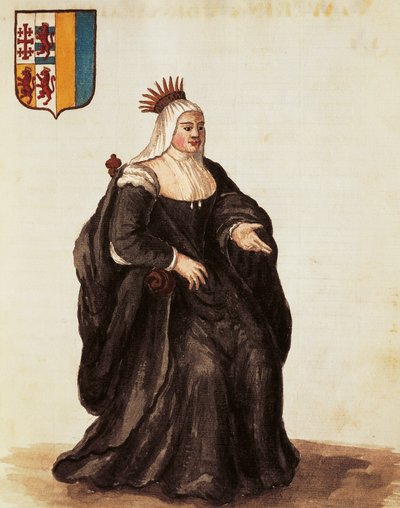 Ritratto di Caterina Cornaro, incisione di Giovanni Grevembroch da Jan van Grevenbroeck