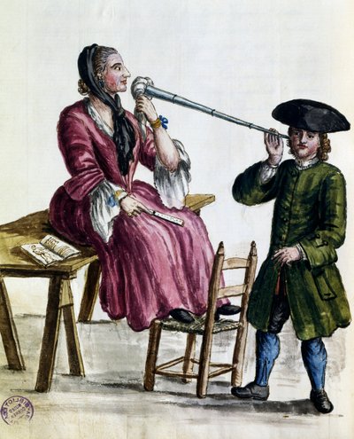 Predizione di buona fortuna, illustrazione da Costumi dei Veneziani di quasi ogni età, diligentemente raccolti e dipinti nel XVIII secolo, Giovanni di Grevembroch (1731-1807) da Jan van Grevenbroeck