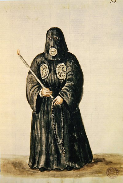 Abiti della gilda laica della Crocifissione da Jan van Grevenbroeck
