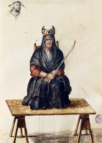 Strega, illustrazione da "Gli Habiti de