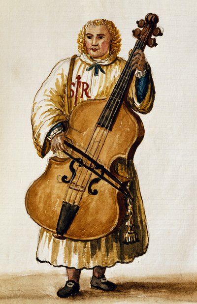 Musicista di strada da Jan van Grevenbroeck