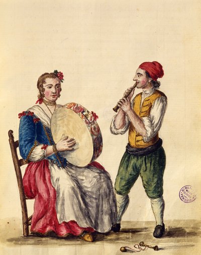 Musicista veneziano da Jan van Grevenbroeck