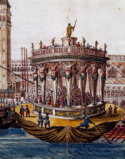 Teatro del Mondo, Torneo a Venezia della Confraternita dei Cavalieri del Giarrettiera da Jan van Grevenbroeck