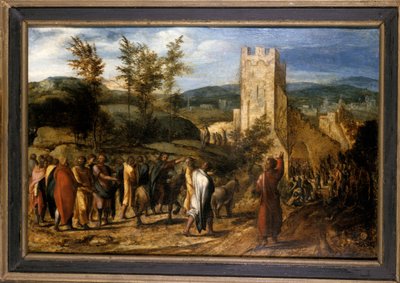 Cristo entra a Gerusalemme, 1551-1600 da Jan van Hemessen