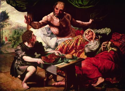 Isacco benedice Giacobbe da Jan van Hemessen