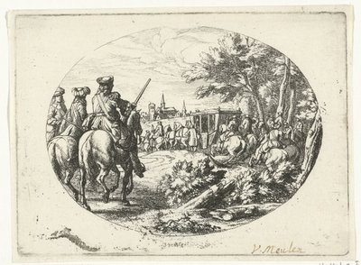 Assedio di una città (Rappresentazioni militari della vita di Luigi XIV, re di Francia) da Jan van Huchtenburg