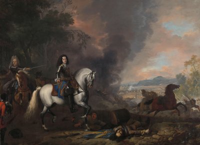 Enrico Casimiro II, Principe di Nassau-Dietz, in una battaglia da Jan van Huchtenburg