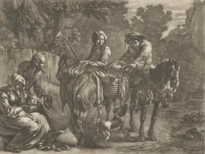 Saccheggiatori, derubano un contadino e sua moglie da Jan van Huchtenburg