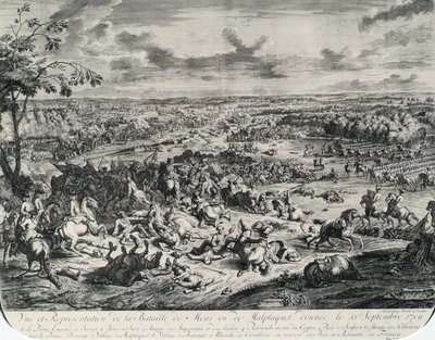 Scene di battaglia da: Dumont et Rousset, Histoire militaire du Prince Eugene (1663-1736), serie di otto incisioni da Jan van Huchtenburgh