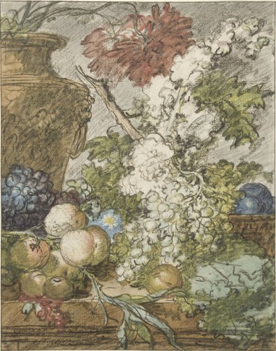 Schets voor een vruchten- en bloemenstuk da Jan van Huysum