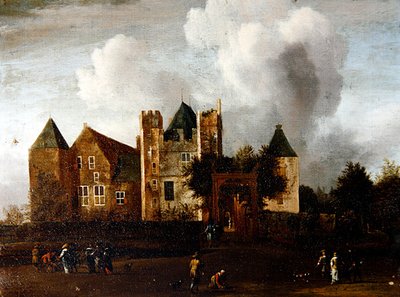 Vista del Castello di Purmerend, vicino a Monnickendam, Waterland, Olanda da Jan van III Kessel
