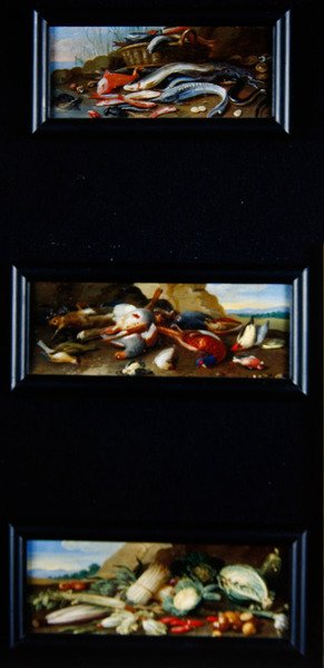 Natura morta - pesci, selvaggina, verdure da Jan van Kessel the Elder