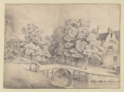 Veduta del Leidsegracht ad Amsterdam, vista dal Keizersgracht da Jan van Kessel