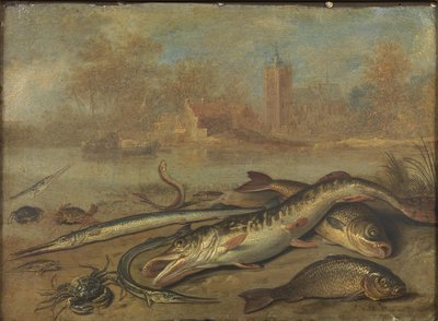 Pesce e paesaggio da Jan van Kessel the Elder