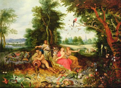 I quattro elementi da Jan van Kessel the Elder