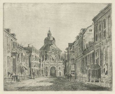 Veduta della Porta Wittevrouwen a Utrecht da Jan van Lokhorst