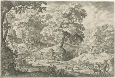Caccia ai cervi in una palude da Jan van Londerseel