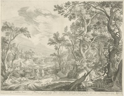 Giacobbe e gli uomini di Haran presso il pozzo da Jan van Londerseel