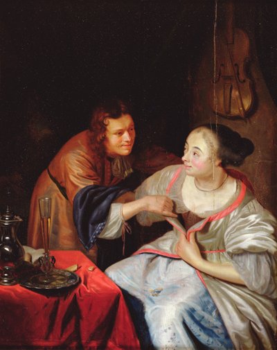 Scena galante da Jan van Mieris