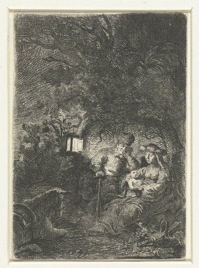 Riposo durante la fuga in Egitto da Jan van Noordt